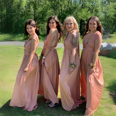 Dlouhé variabilní šaty Convertibles® střihu Bohème s bandeau topem