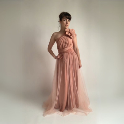 Komplet NILPLA midi šatů a podprsenky