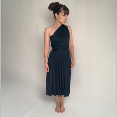 Midi variabilní šaty Convertibles® NILPET® z kolekce Bohème, antracitové