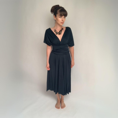 Midi variabilní šaty Convertibles® NILPET® z kolekce Bohème, antracitové