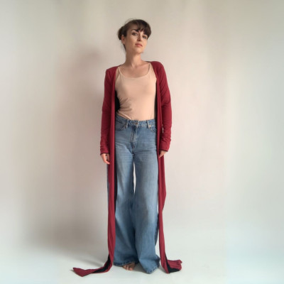 Oboustranný crop top s rukávy Convertibles® Tencel Longevita