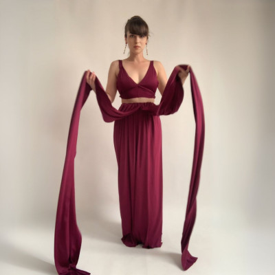 KOMPLET dlouhých šatů Bohème a skryté podprsenky Convertibles® NILPET®