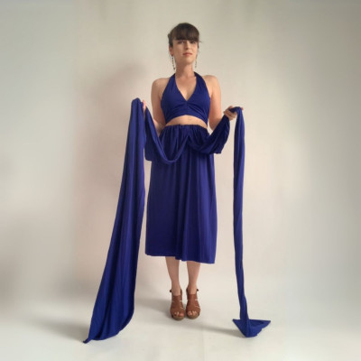 KOMPLET midi šatů Bohème a skryté podprsenky Convertibles® NILPET®