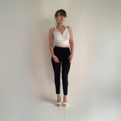 Variabilní CROP TOP Bohème - White Collection