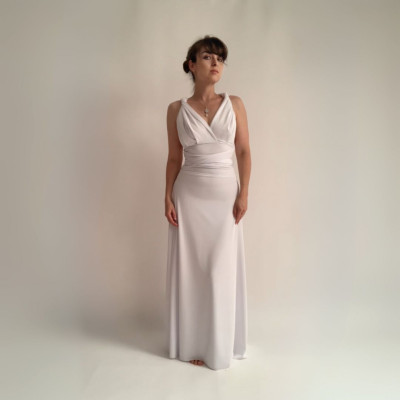 Set CROP TOP Bohème + dlouhá sukně - White Collection