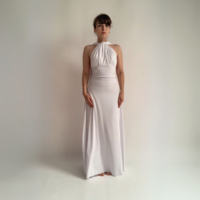 Set CROP TOP Bohème + dlouhá sukně - White Collection