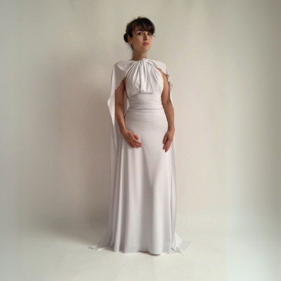 Set CROP TOP Bohème + dlouhá sukně - White Collection