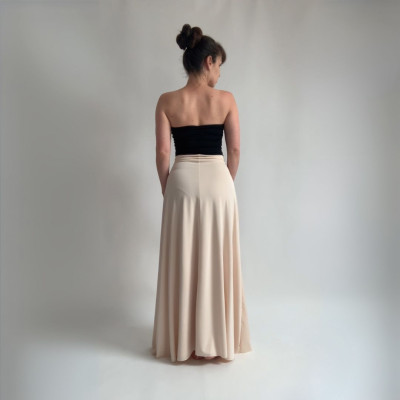 Set CROP TOP Bohème + dlouhá sukně - White Collection