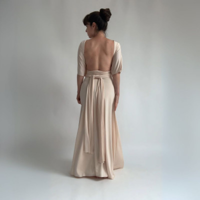 Set CROP TOP Bohème + dlouhá sukně - White Collection