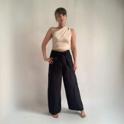 Set CROP TOP Bohème + dlouhá sukně - White Collection