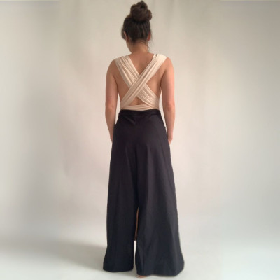 Set CROP TOP Bohème + dlouhá sukně - White Collection