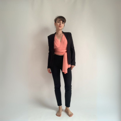 Set CROP TOP Bohème + dlouhá sukně