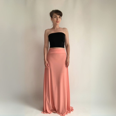 Set CROP TOP Bohème + dlouhá sukně