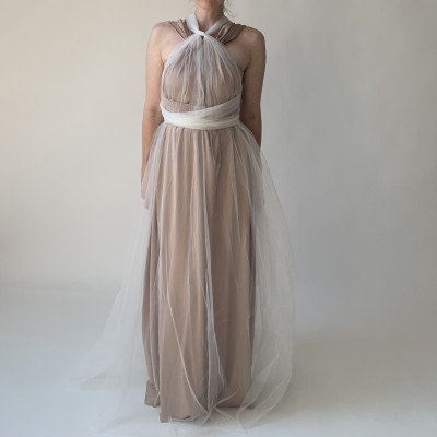 Dlouhé krycí tylové šaty Convertibles®