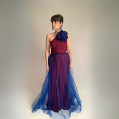 Komplet NILPLA midi šatů a podprsenky