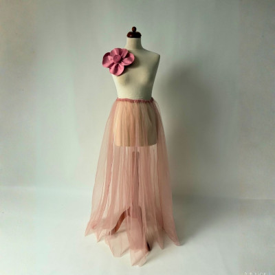 KOMPLET - velká květina + tylová sukně