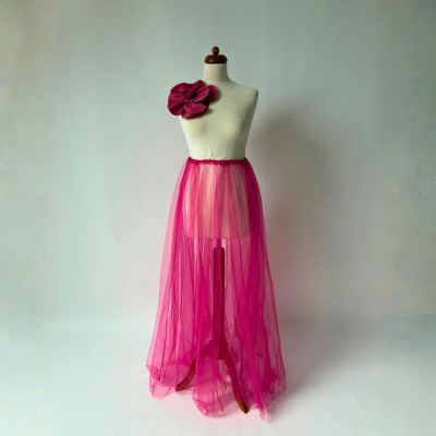 KOMPLET - velká květina + tylová sukně