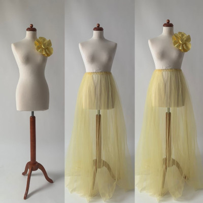 KOMPLET - velká květina + tylová sukně