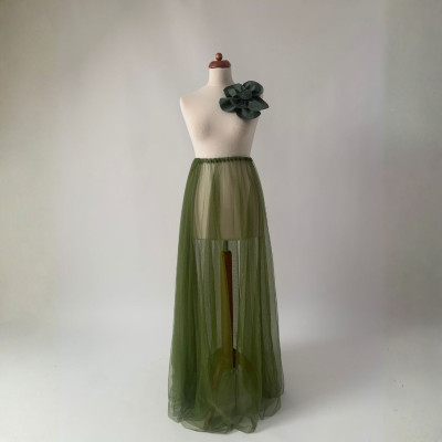 KOMPLET - velká květina + tylová sukně