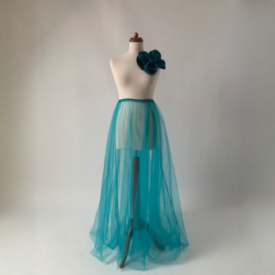 KOMPLET - velká květina + tylová sukně