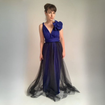 Komplet NILPLA midi šatů a podprsenky