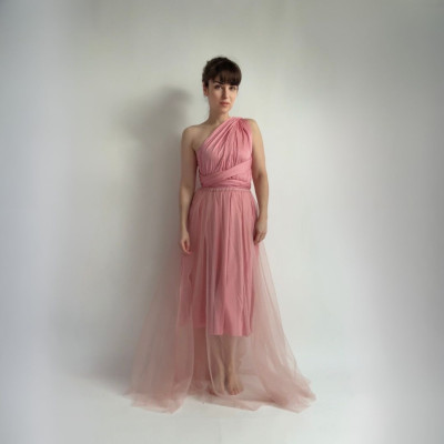 KOMPLET 2v1 - MIDI variabilní šaty Bohème Convertibles® NILPLA® + DLOUHÁ tylová sukně