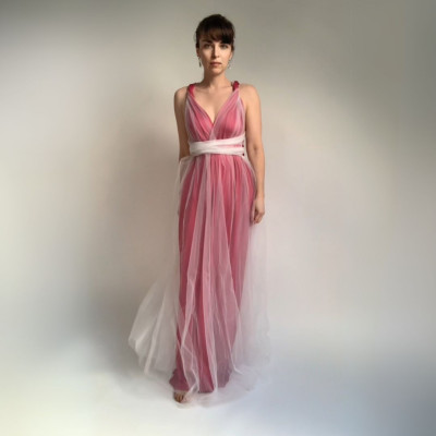 KOMPLET dlouhých tylových a variabilních šatů Convertibles®