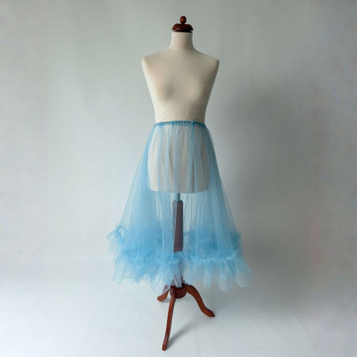 KOMPLET 2v1 - MIDI variabilní šaty Bohème Convertibles® NILPLA® + MIDI řasená tylová sukně