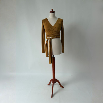 Crop top Longevita, okrová