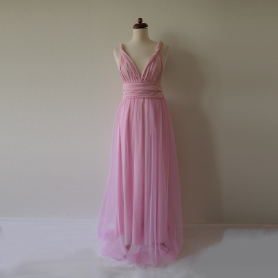 KOMPLET 2v1 dlouhých variabilních šatů kolekce Bohème a tylové sukně Convertibles®