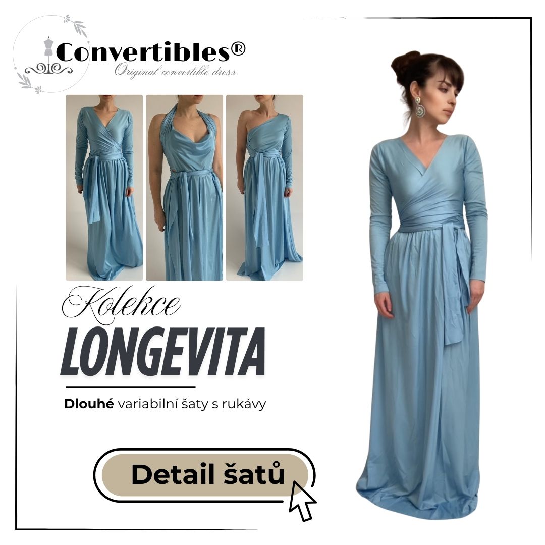 Dlouhé Longevita světle modré