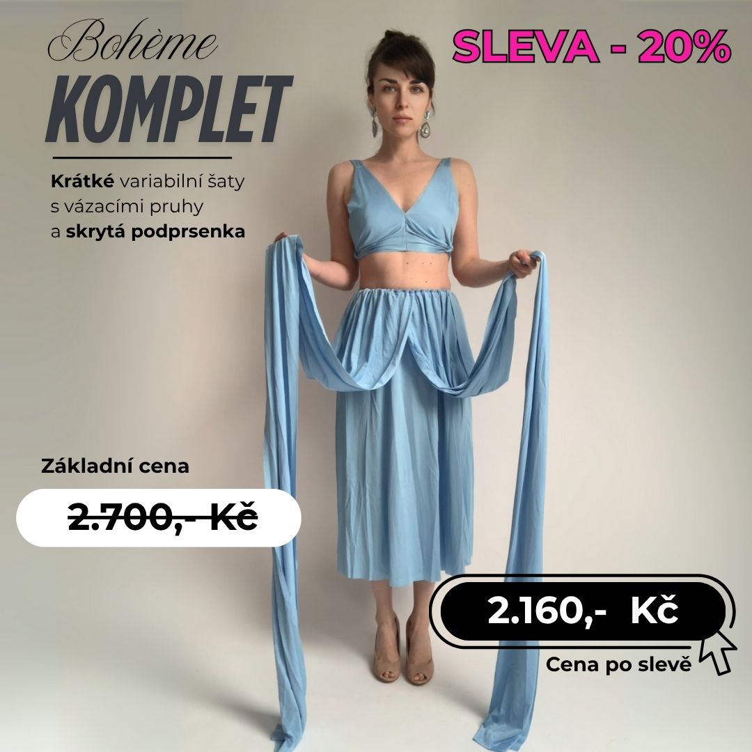 Midi šaty a podprsenka