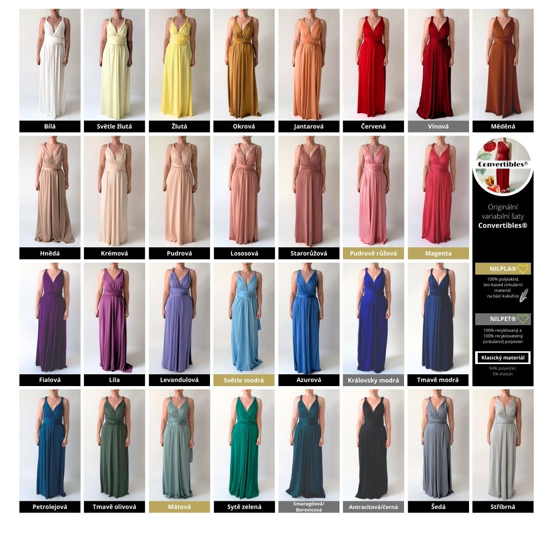 Barvy variabilních šatů