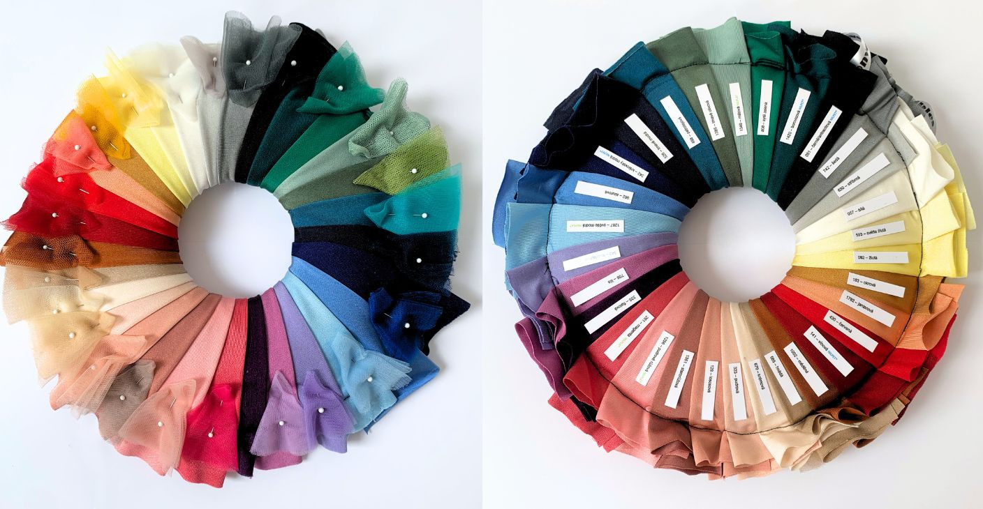 Objednejte si vzorník barev a zkušební šaty